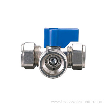 Brass isolating ball valve